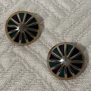 Boucles d'oreilles Emaillées vintage