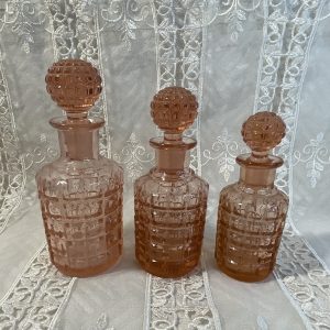 Flacons de toilette Cristal rose