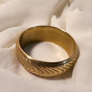 Bracelet jonc en Laiton doré